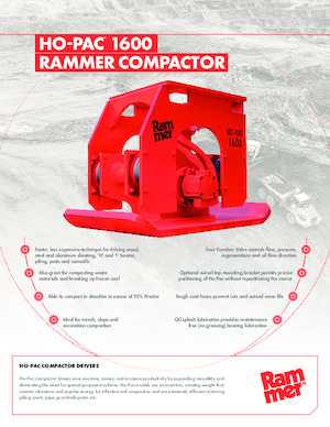 Гібридні поверхневі вібратори Rammer Ho-Pac 1600