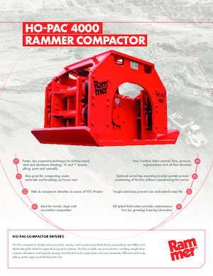 Гібридні поверхневі вібратори Rammer Ho-Pac 4000