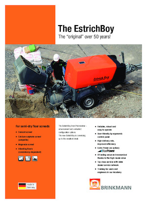 Пневмотранспортери Brinkmann Estrich Boy EC 350 