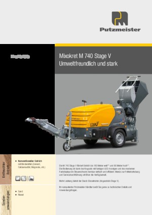 Пневмотранспортери Putzmeister M 740 DHBS