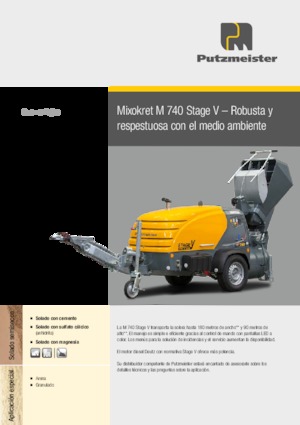 Пневмотранспортери Putzmeister M 740 DHB
