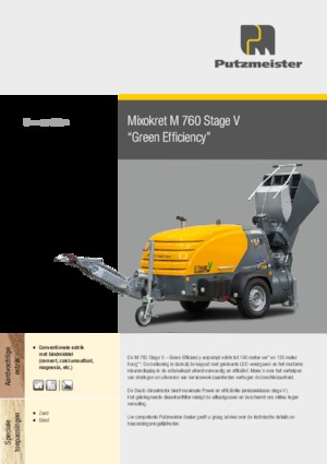 Пневмотранспортери Putzmeister M 760 DHB 