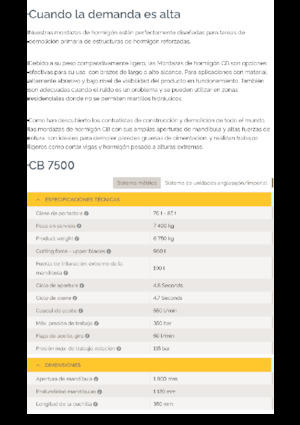 Дробарки для бетону Epiroc CB 7500