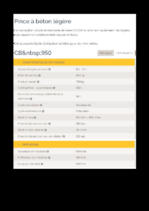 Дробарки для бетону Epiroc CB 950