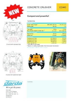 Дробарки для бетону Darda CC440