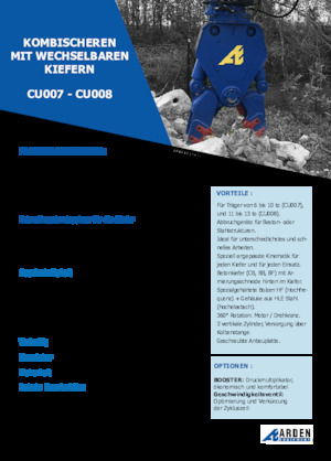 Дробарки для бетону Arden CU007