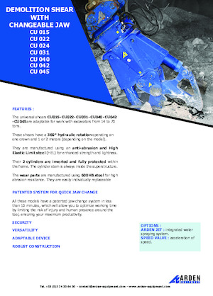 Дробарки для бетону Arden CU015