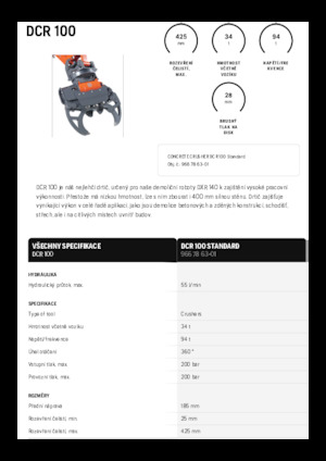 Дробарки для бетону Husqvarna DCR 100