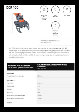 Дробарки для бетону Husqvarna DCR 100