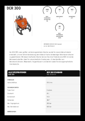 Дробарки для бетону Husqvarna DCR 300