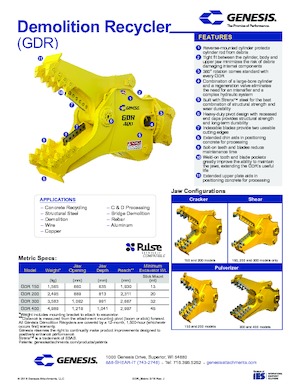 Дробарки для бетону Genesis GDR 300