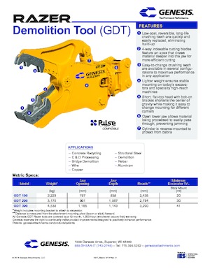 Дробарки для бетону Genesis GDT 290 