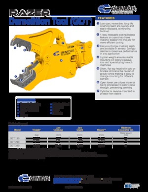 Дробарки для бетону Genesis GDT 190 
