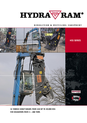 Різаки для сталевого брухту Hydra Ram HSS-40RV