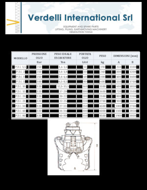 Дробарки для бетону Verdelli P.D.I. 20