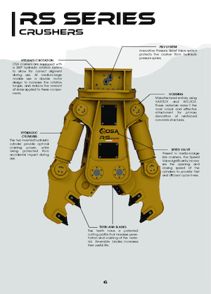 Дробарки для бетону OSA Demolition Equipment RS8000 