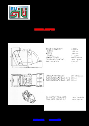 Дробарки для бетону Eusiti SGF 35