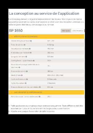 Бетонні подрібнювачі Epiroc BP 1650