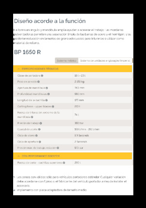 Бетонні подрібнювачі Epiroc BP 1650 R