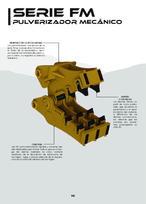 Бетонні подрібнювачі OSA Demolition Equipment FM 55