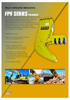 Бетонні подрібнювачі OSA Demolition Equipment FPV 6 