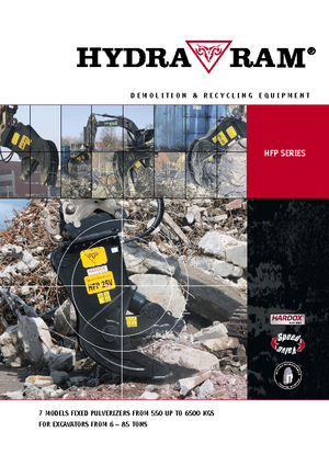 Бетонні подрібнювачі Hydra Ram HFP-25V