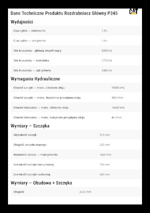 Бетонні подрібнювачі Caterpillar P345