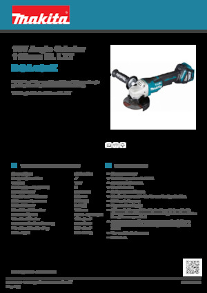 Акумуляторні кутові шліфувальні машини Makita DGA467Z 