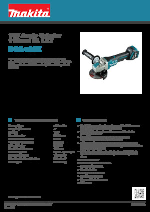 Акумуляторні кутові шліфувальні машини Makita DGA469Z 