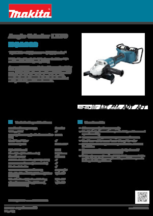 Акумуляторні кутові шліфувальні машини Makita DGA900