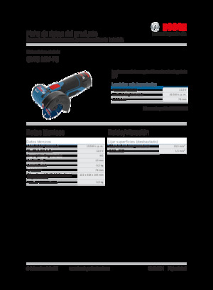 Акумуляторні кутові шліфувальні машини Bosch GWS 12V-76