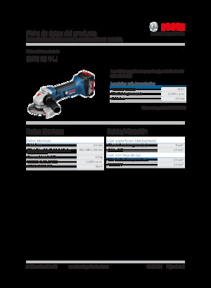 Акумуляторні кутові шліфувальні машини Bosch GWS 18 V-LI