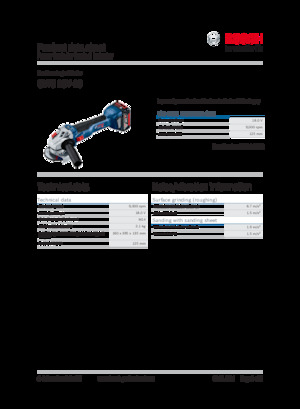 Акумуляторні кутові шліфувальні машини Bosch GWS 18V-10