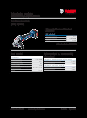 Акумуляторні кутові шліфувальні машини Bosch GWS 18V-10