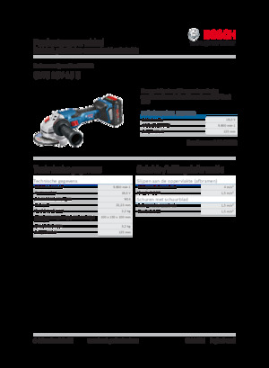 Акумуляторні кутові шліфувальні машини Bosch GWS 18V-15 C