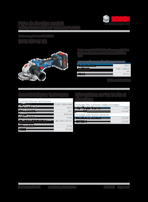 Акумуляторні кутові шліфувальні машини Bosch GWS 18V-15 SC