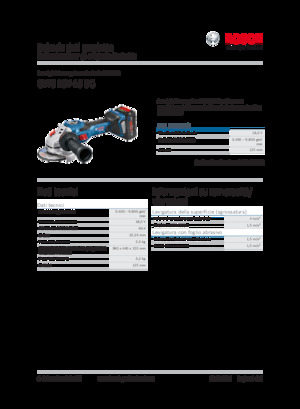 Акумуляторні кутові шліфувальні машини Bosch GWS 18V-15 SC