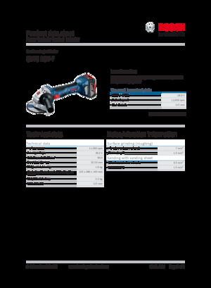 Акумуляторні кутові шліфувальні машини Bosch GWS 18V-7