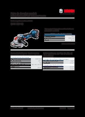 Акумуляторні кутові шліфувальні машини Bosch GWX 18V-10