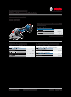 Акумуляторні кутові шліфувальні машини Bosch GWX 18V-10