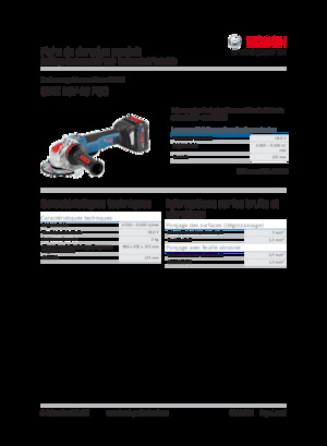 Акумуляторні кутові шліфувальні машини Bosch GWX 18V-10 PSC