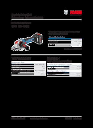 Акумуляторні кутові шліфувальні машини Bosch GWX 18V-10 SC