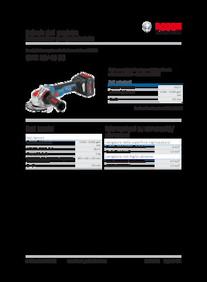 Акумуляторні кутові шліфувальні машини Bosch GWX 18V-10 SC