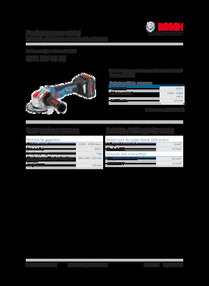 Акумуляторні кутові шліфувальні машини Bosch GWX 18V-10 SC