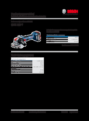 Акумуляторні кутові шліфувальні машини Bosch GWX 18V-7