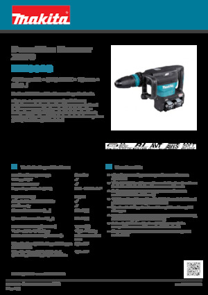 Акумуляторні відбійні молотки Makita HM002G