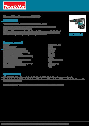 Акумуляторні відбійні молотки Makita HM002GZ