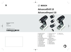 Акумуляторні дрилі та шуруповерти Bosch AdvancedImpact 18