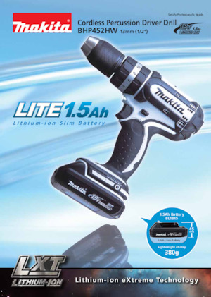 Акумуляторні дрилі та шуруповерти Makita BHP452HW 