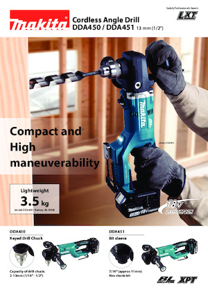 Акумуляторні дрилі та шуруповерти Makita DDA450